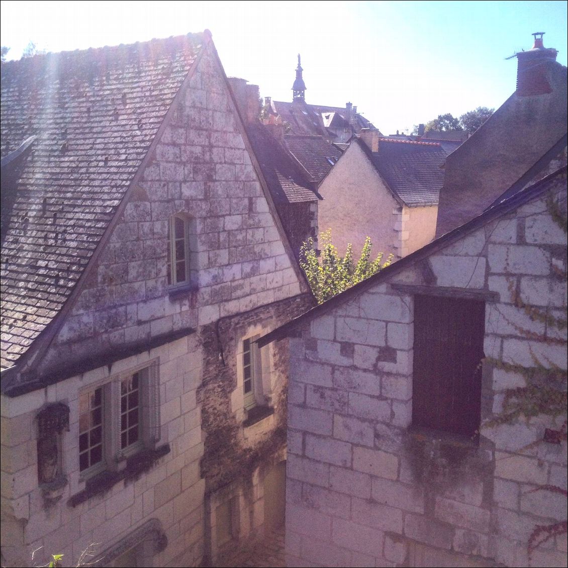 Vue du haut du rocher de l'église.