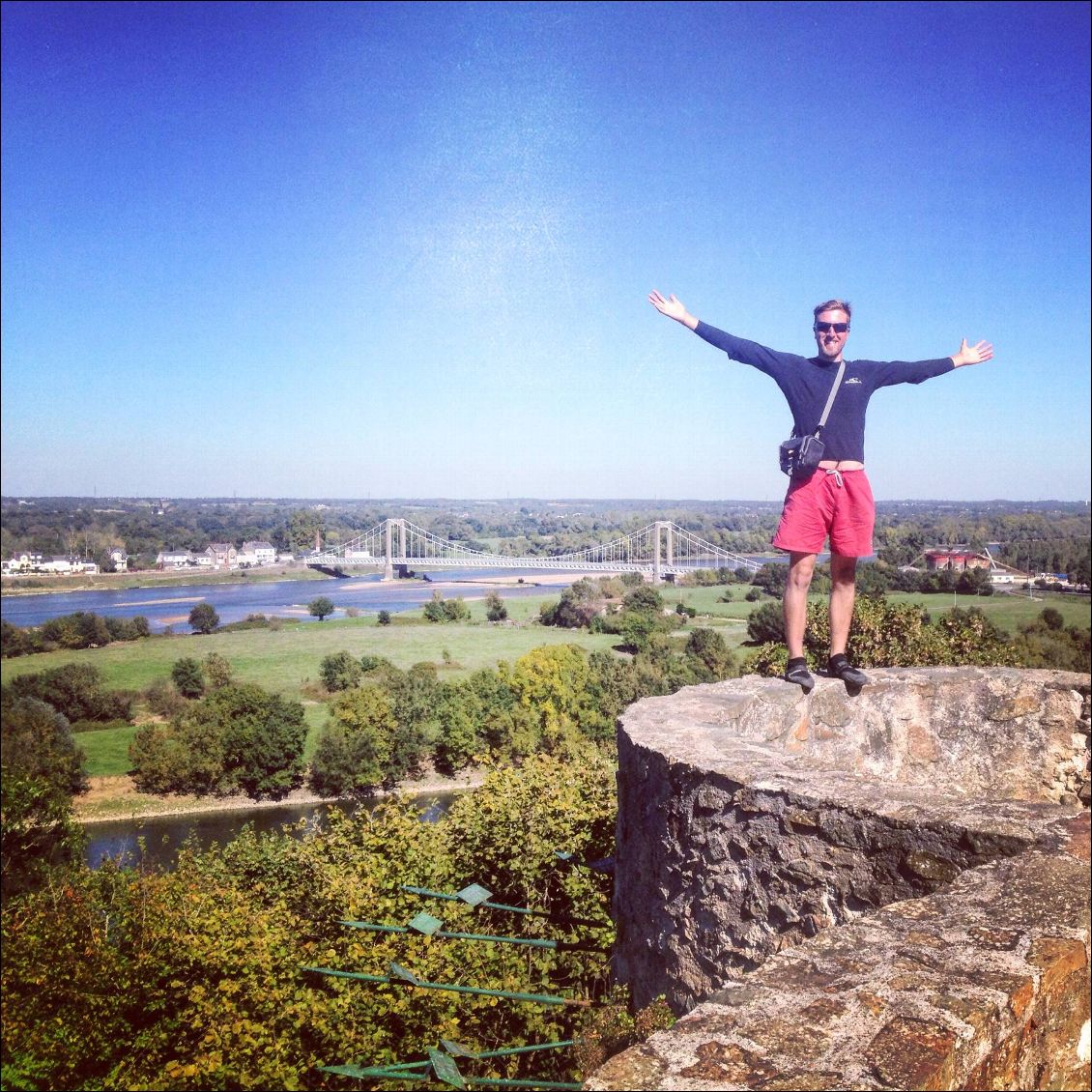 Sur les hauteurs de Saint-Florent-Le-Vieil en compagnie de Guillaume Thorin.
