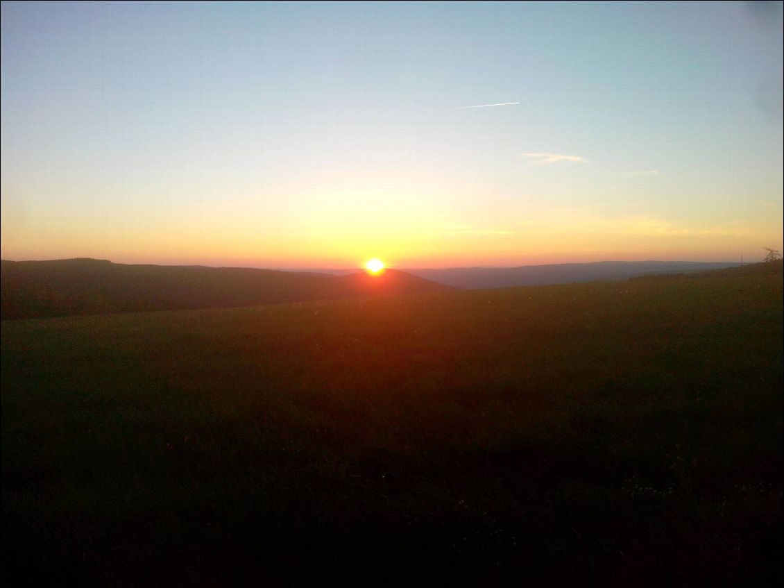 21h20 à la station du Mont Lozère