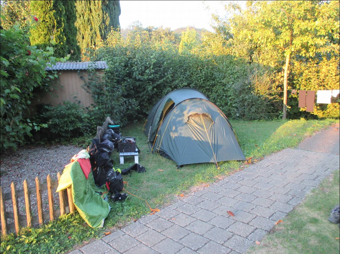 Mon emplacement au camping de Stein am Rhein