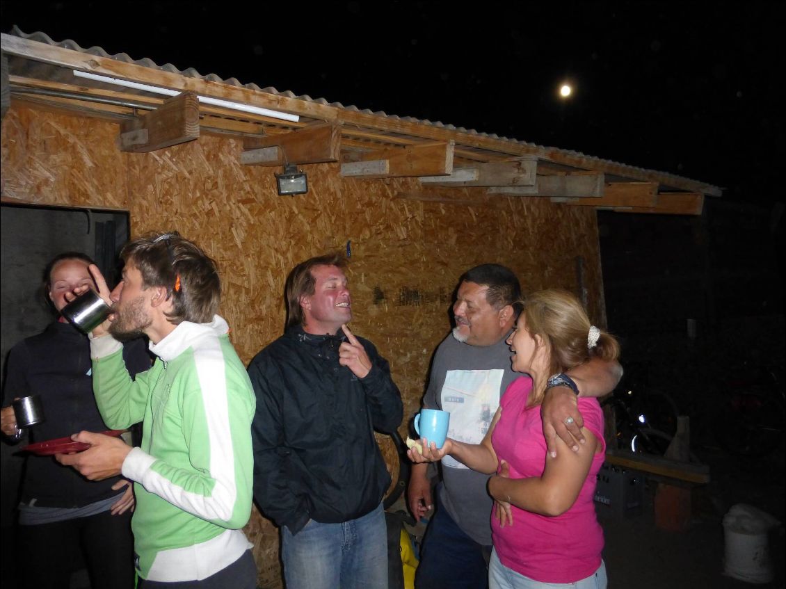 Soirée festive à la casa de ciclista