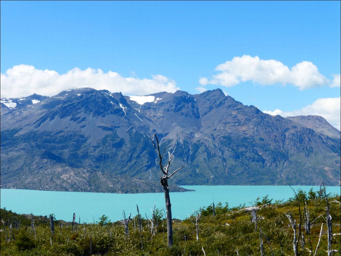 Le lac O'Higgins est en vue.