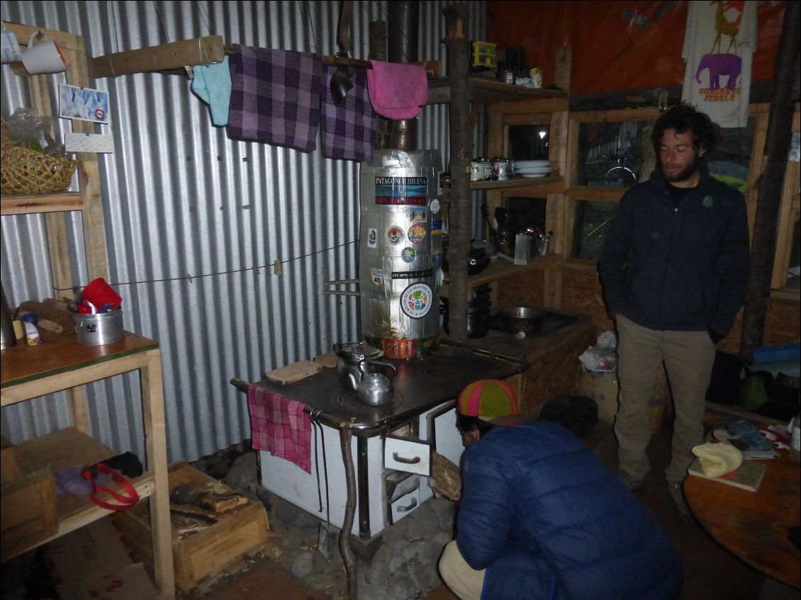 Salle commune à l'Eco-Camping.