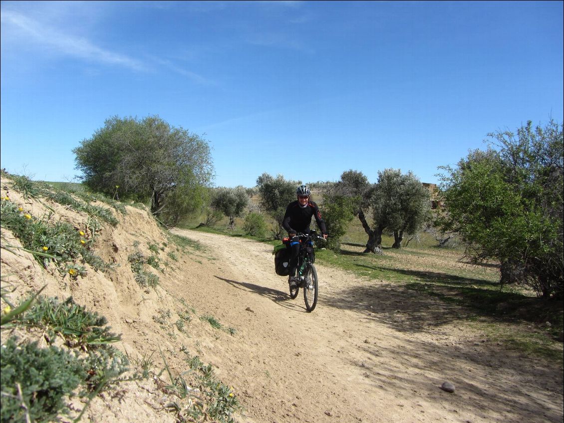 Je me méfie quand même parce qu'il y a des zones de sable mou bien traitres.