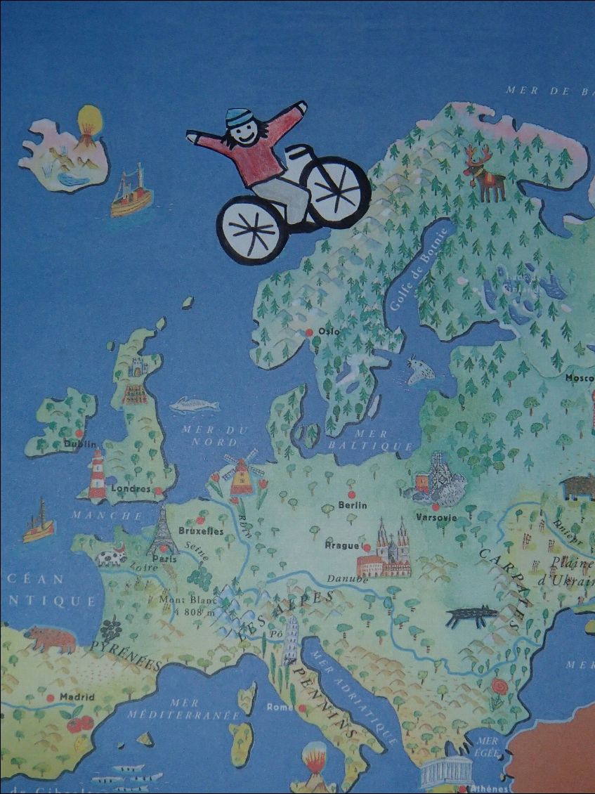 Couverture de A bicyclette...vers le haut de la carte !