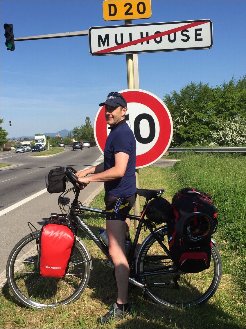 On sort de Mulhouse direction Kaysersberg