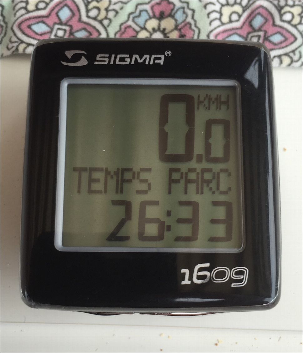 26h30 de Velo soit un peu plus de 5 heures par jour.
