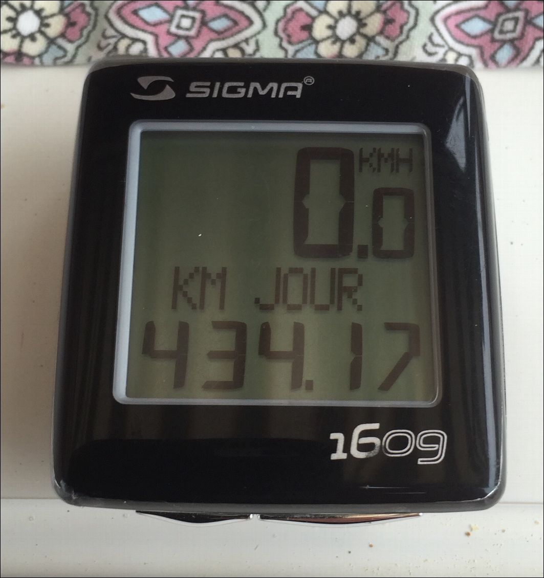 Moyenne 87 km par jour, avec le 2è jour 114 km