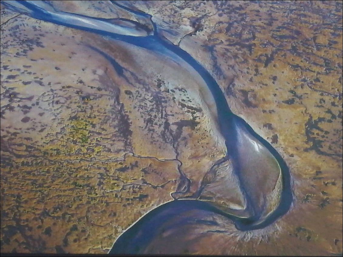 Vue aérienne de la baie.