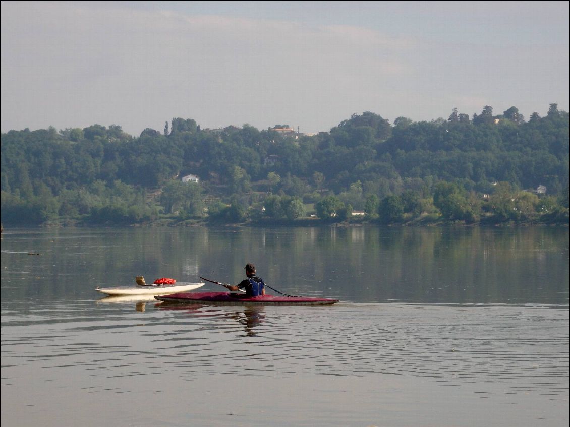 Sauvetage de kayak à la dérive