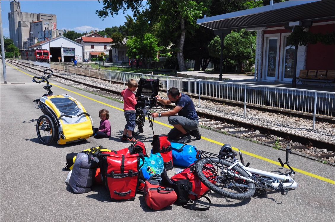 démontage en gare de Pula