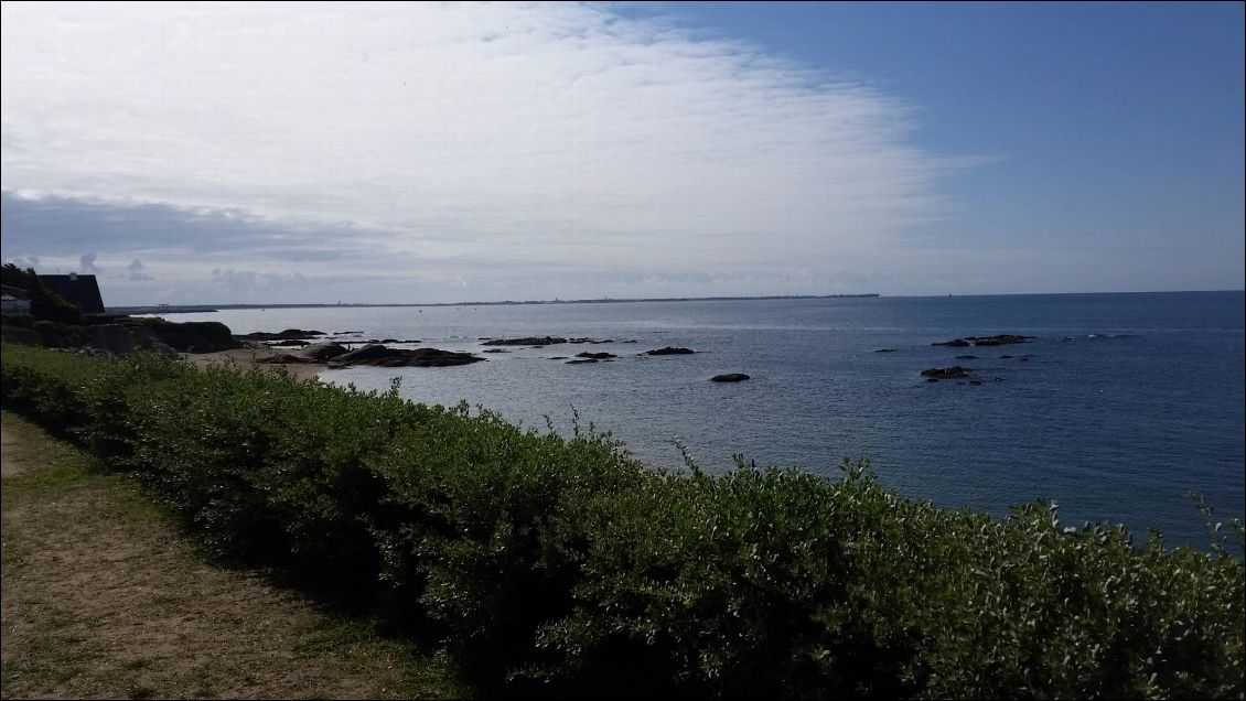 Depuis Lérat, vue sur la rade du Croisic