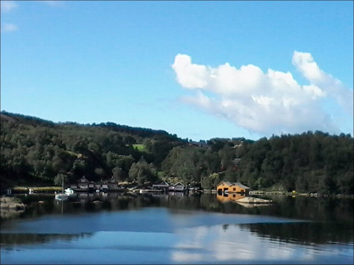 Vue depuis la piste entre Egersund et Hellvig