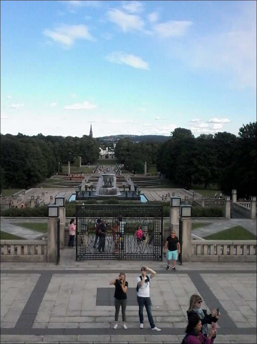 Le parc Vigeland du nom de l'artiste qui a sculpté ce qui suit.