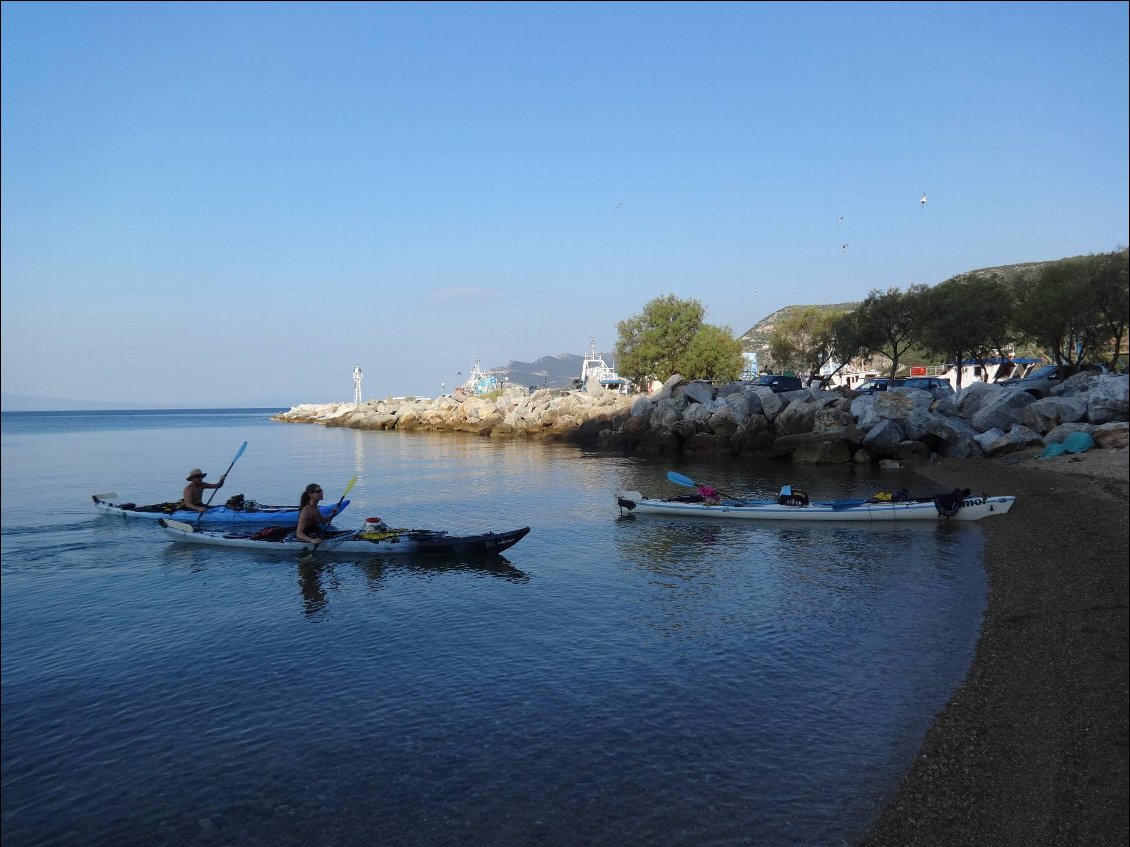 Platanias, end of trip ! On va retrouver la voiture