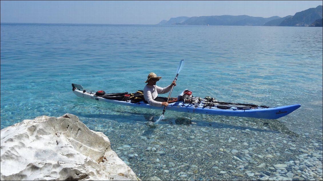 Grand huit en kayak dans les Sporades