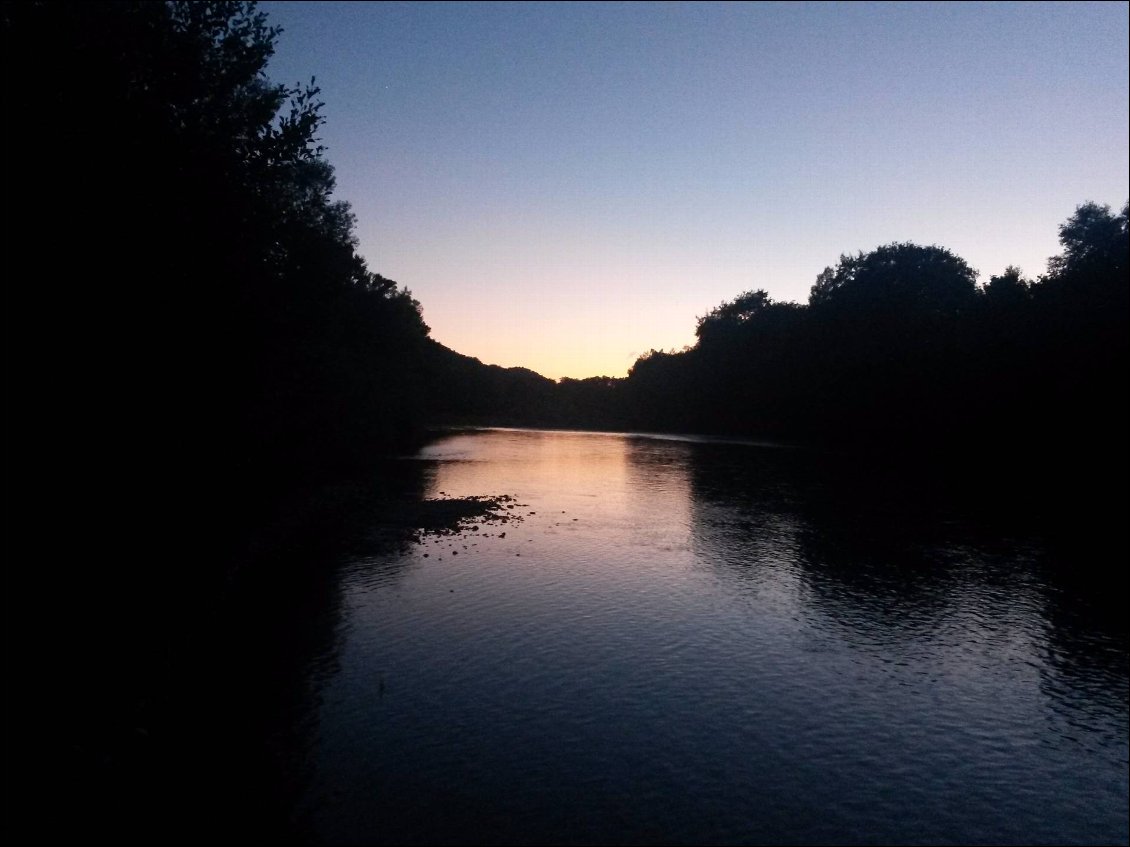 Coucher de soleil sur la Drôme... magique