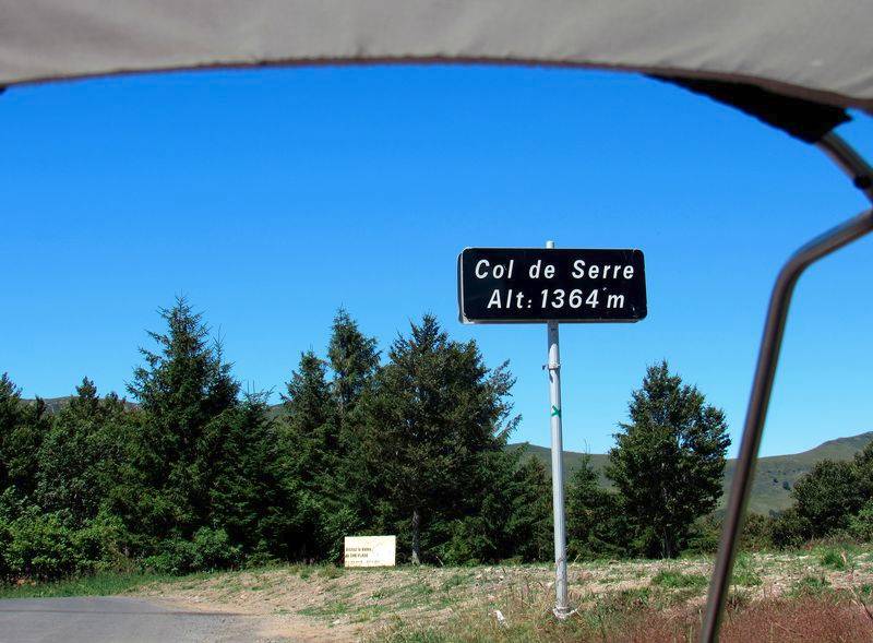 Arrivée au col de Serre , pour une pause pique-nique bien mérité