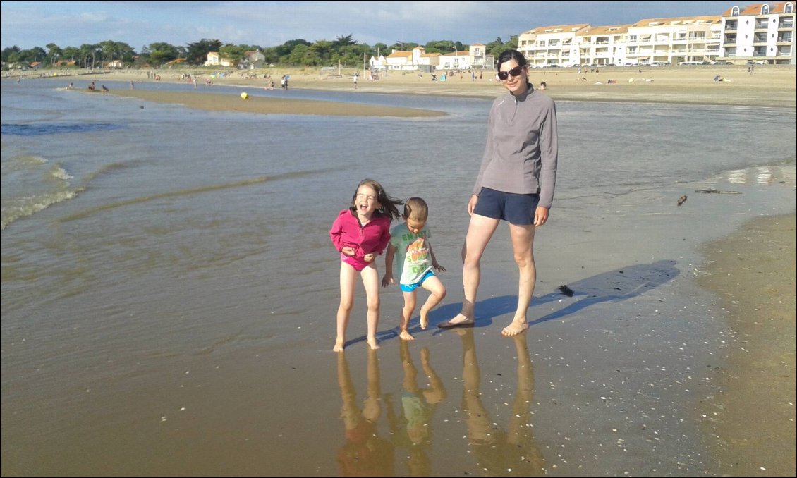 on y est!!! le point final de notre périple... LA MER!