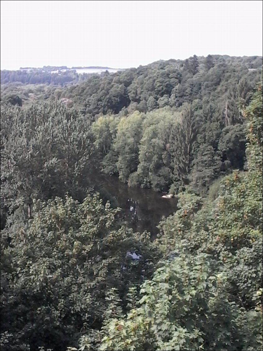 Le Blavet vu depuis le promontoire rocheux dans la boucle de St Nicolas Des Eaux