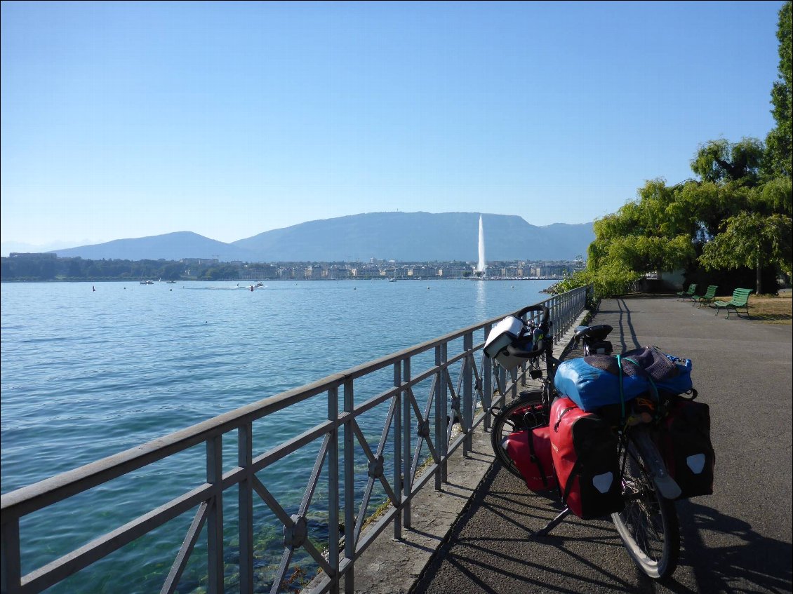 Genève, au bout du lac Léman