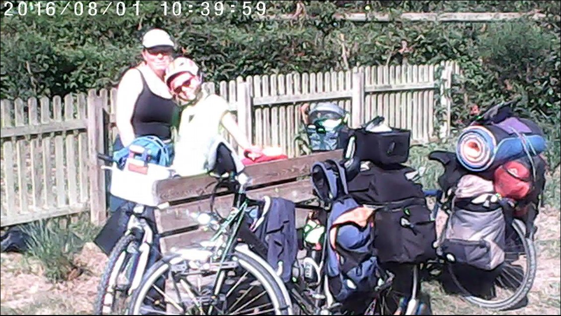 Nos vélos sont fins prêts pour poursuivre notre périple!