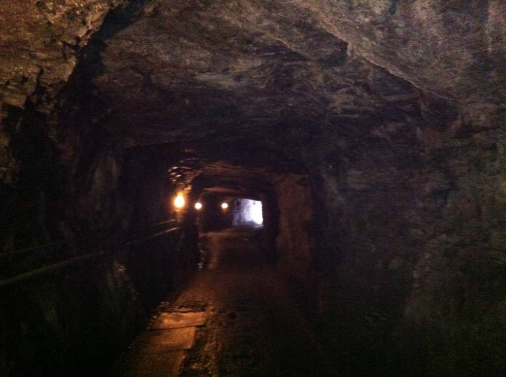 dans une galerie