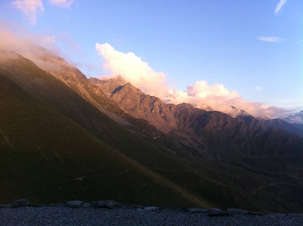 lever de soleil sur le grand combin