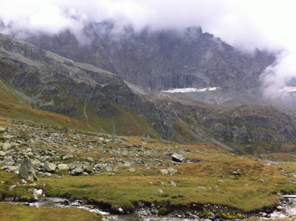 Début du sentier vers le col