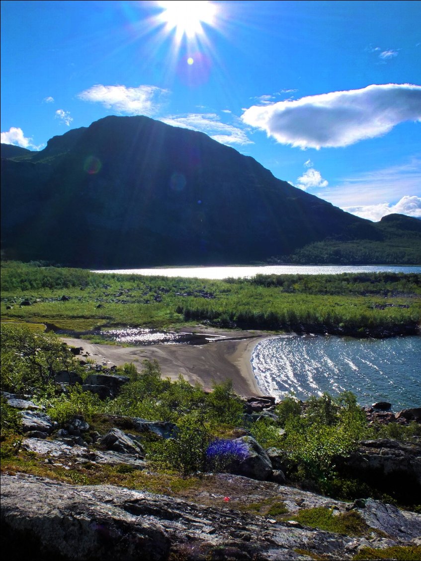 On sait que le prochain bivouac se fera ici, à l'arrivée du prochain portage.