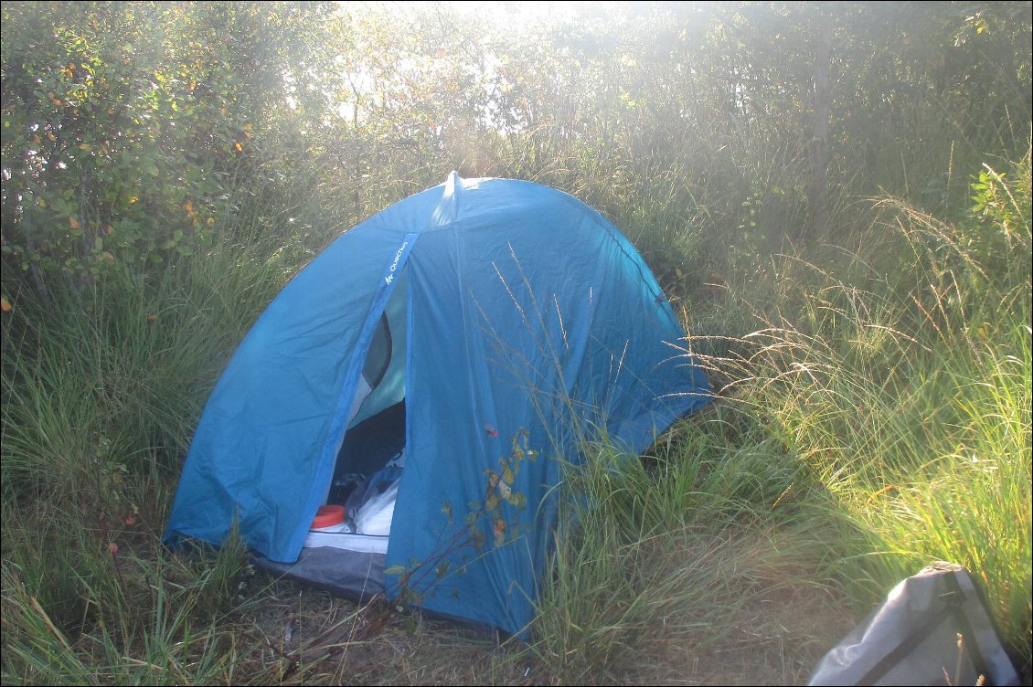 Bivouac à Lacanau au petit matin