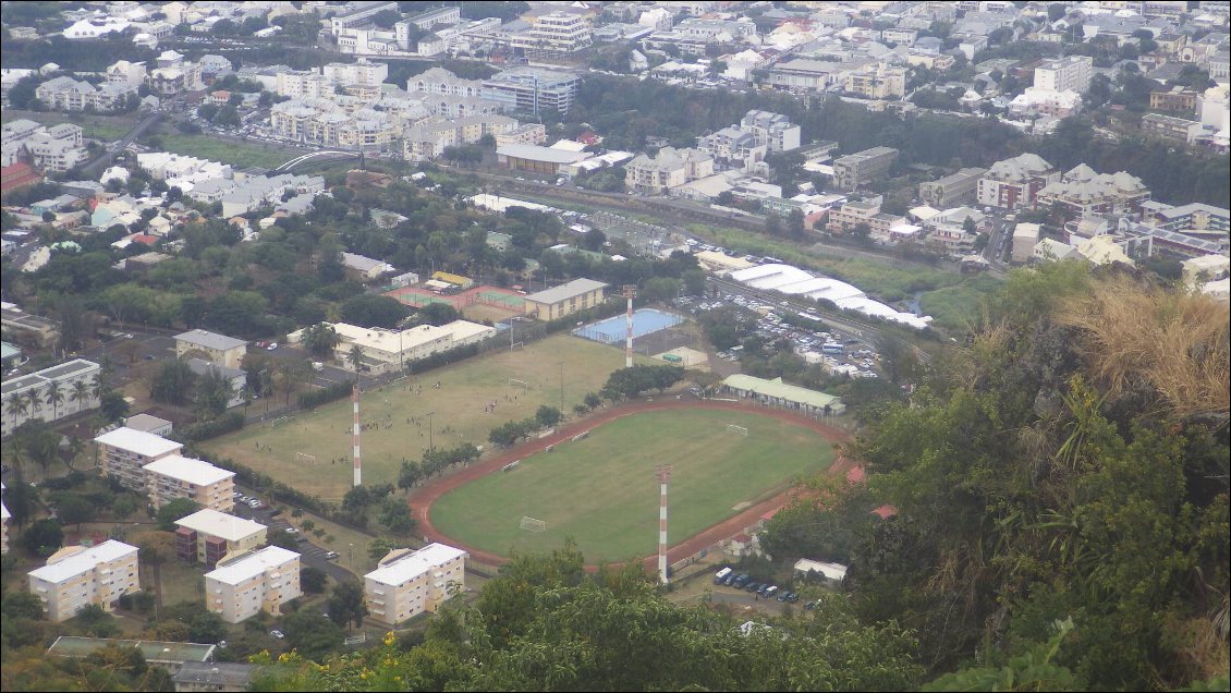 stade de la Redoute, arrivée du Grand Raid