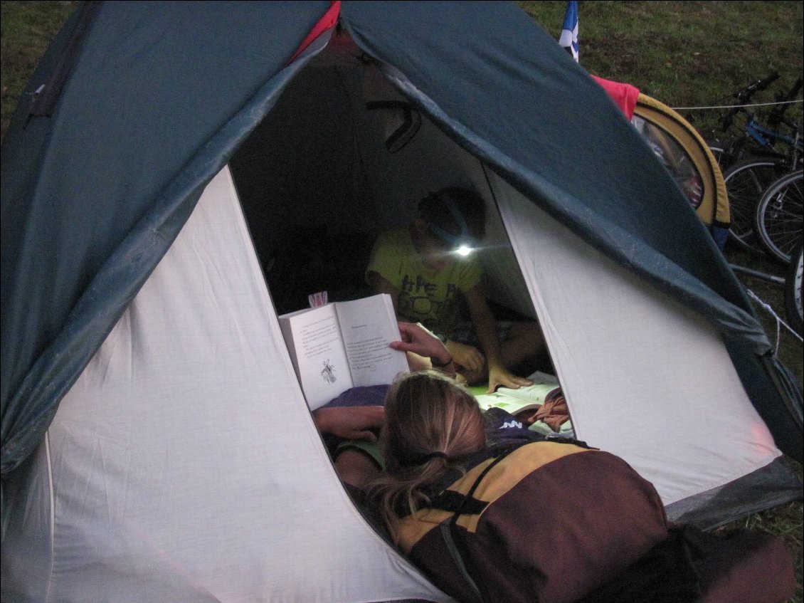 petit moment de détente avant de se coucher...