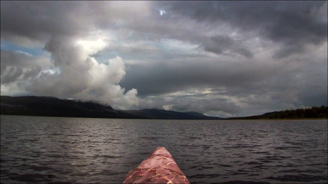 Mais rien de décoiffant alors qu'on arrive au portage.