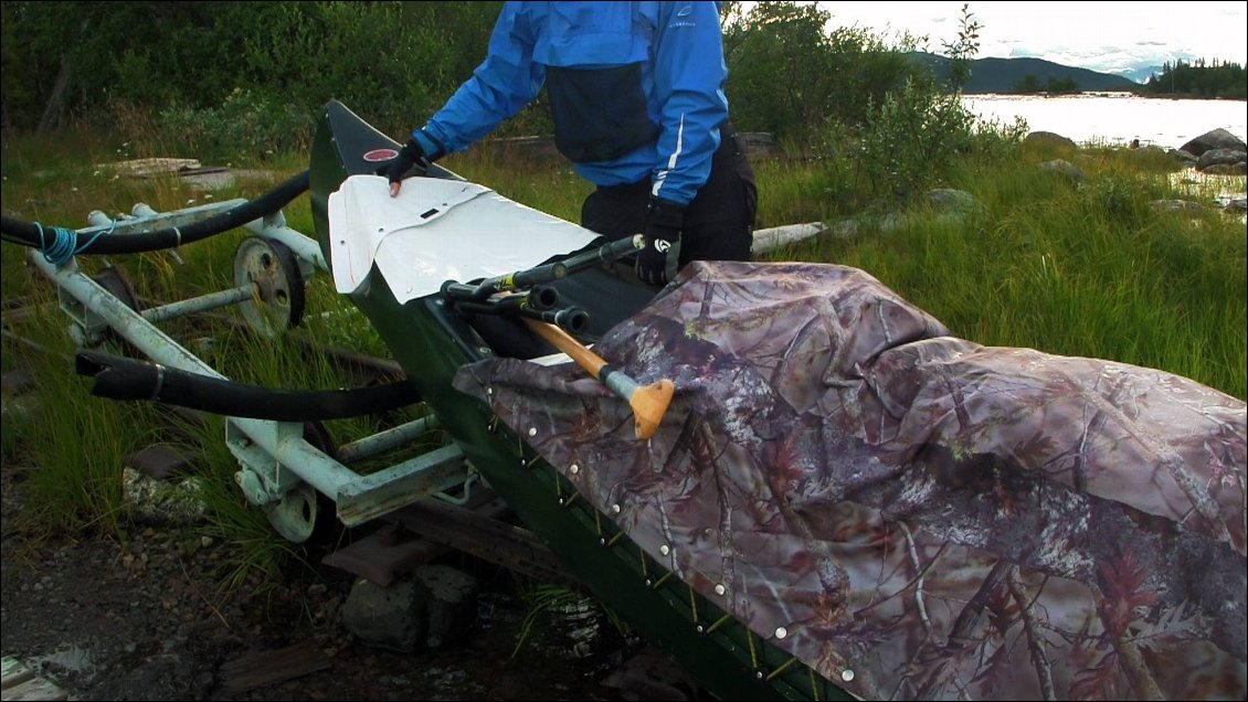 Apres avoir fait, une dernière fois déraillé notre wagon,on rembarque pour un nouveau bivouac..