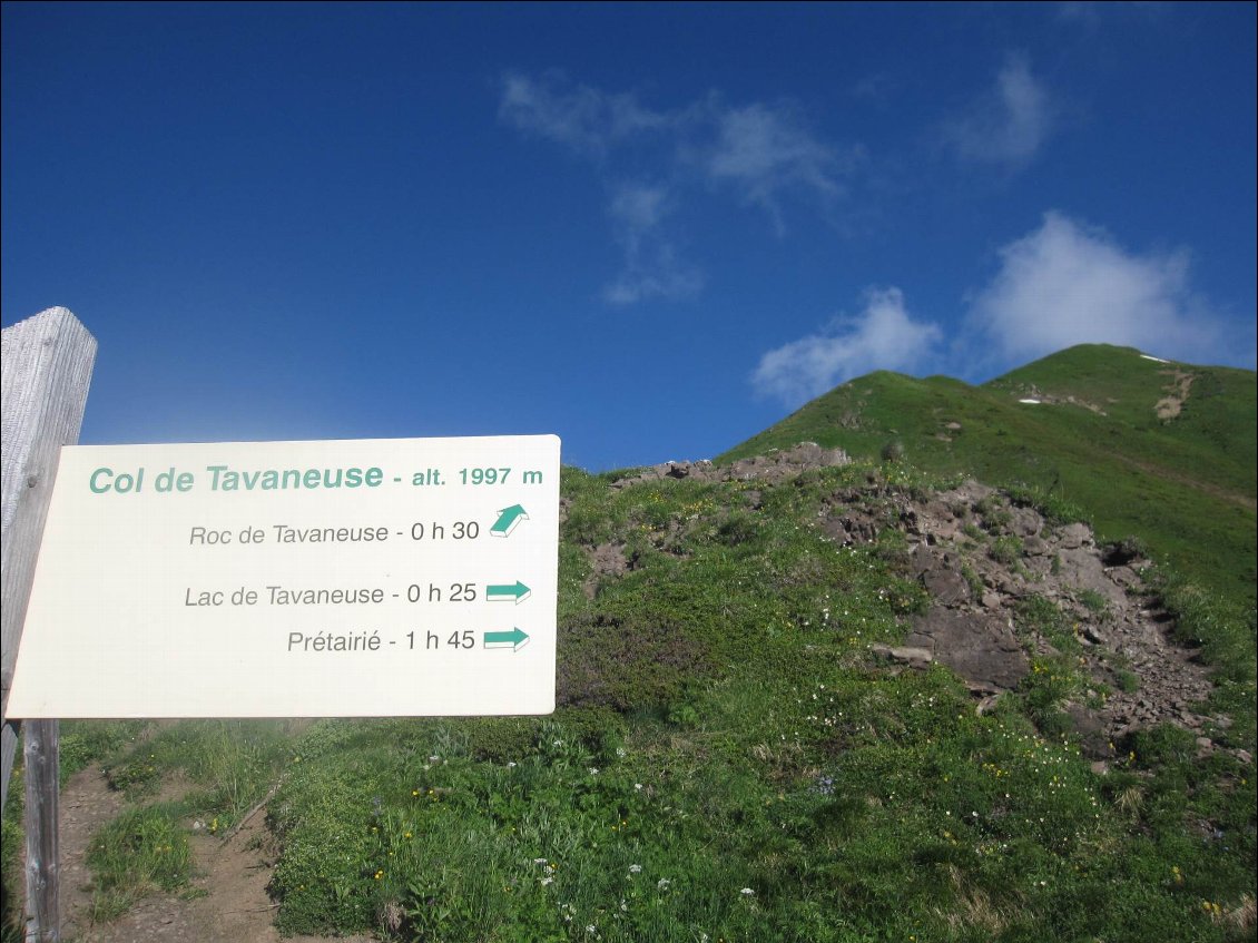 Arrivée au Col de Tavaneuse