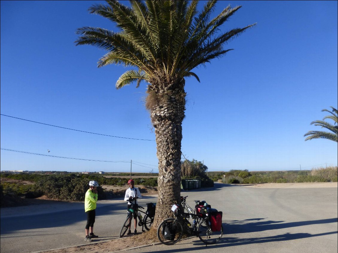 Départ du camping de Sagres