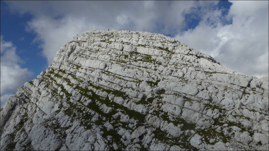 En descendant de l'arête du Veliko Spicje