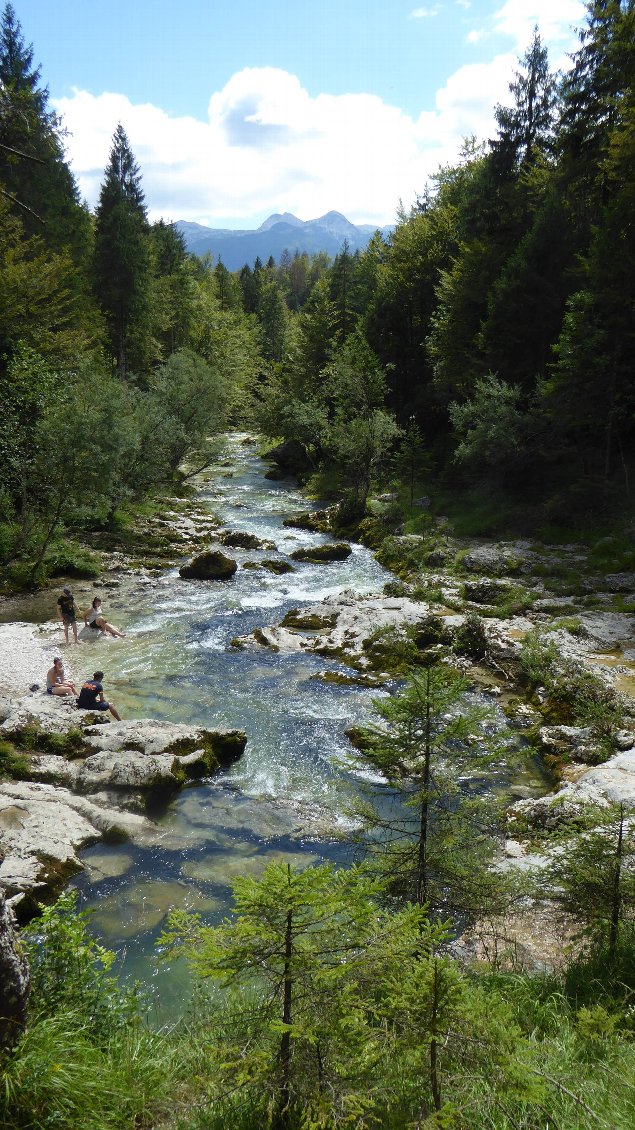 A la fin des gorges de la Mostnica