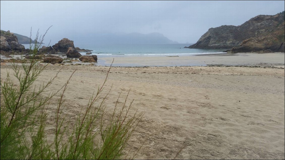 Au bivouac on voit le cap Ortigueira. Demain on ne le verra plus.