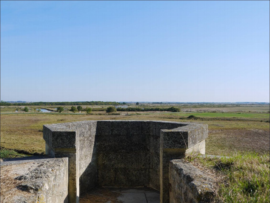 Vue vers l'intérieur des terres