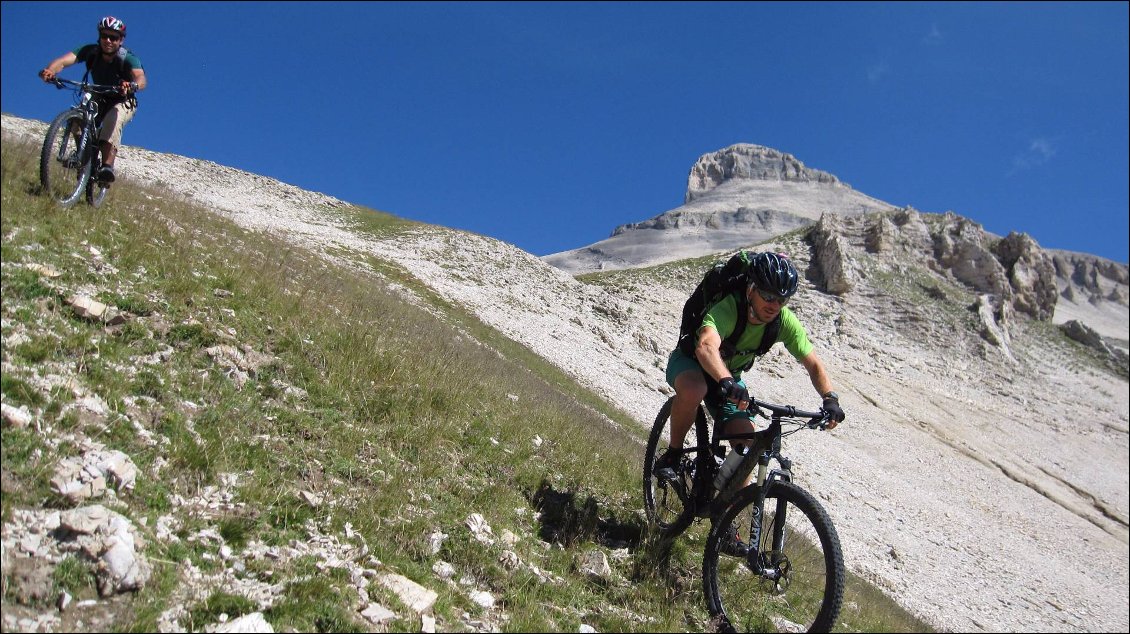 On se régale dans la descente...