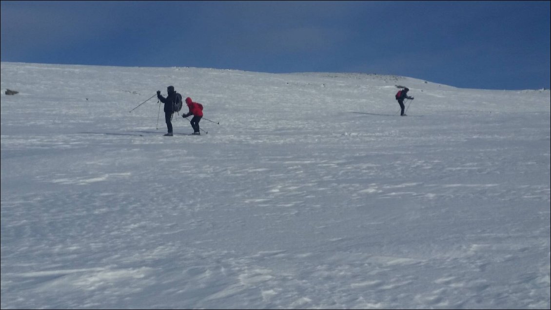 Pas facile non plus, la descente 