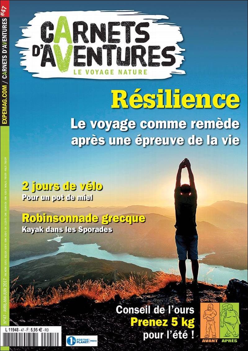 Couverture Carnets d'Aventures #47
Coucher de soleil depuis le sommet du Morgon, surplombant le lac de Serre-Ponçon (05). Bivouac à la belle étoile avant de redescendre le lendemain à VTT.
Photo : Carnets d’Aventures