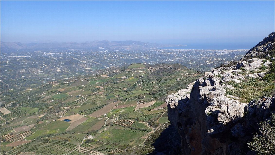 Vue le matin du Giouktas