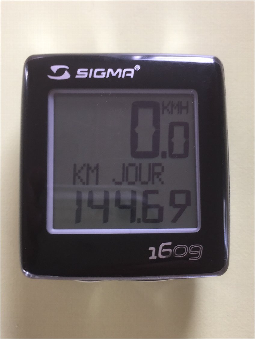 Au compteur aujourd'hui 144-66 soit env 78 km