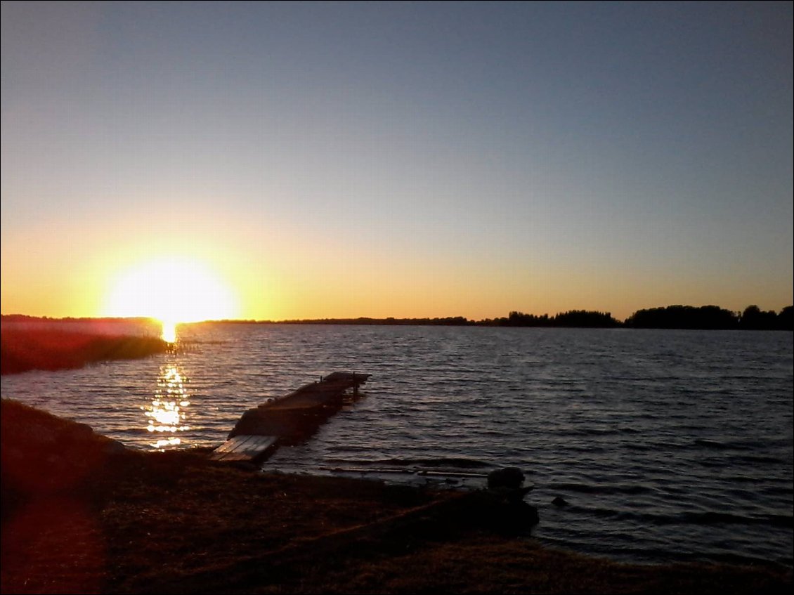 Bivouac au bord du lac de Vilkaviskis