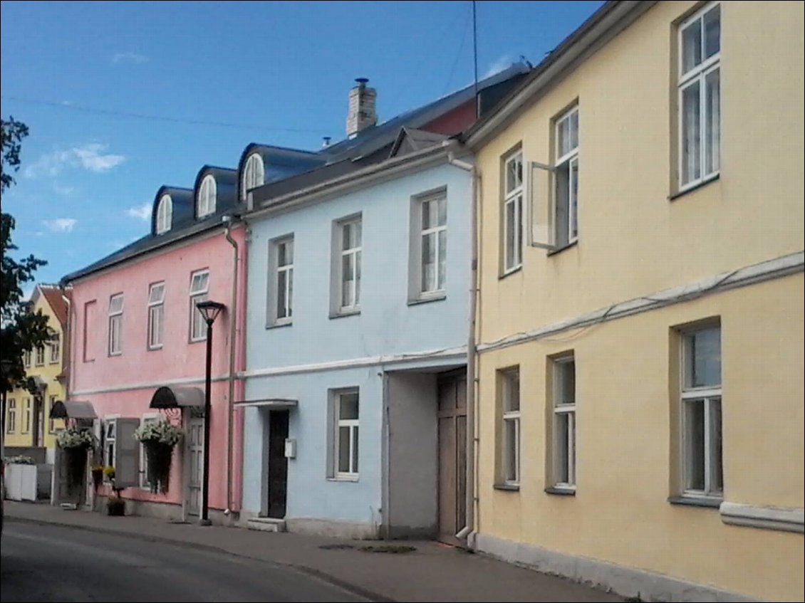 Les rues colorées d'Haapsalu