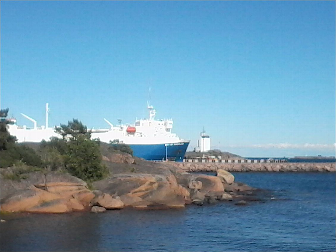 Hanko c'est aussi un port de plaisance et un terminal de ferry.