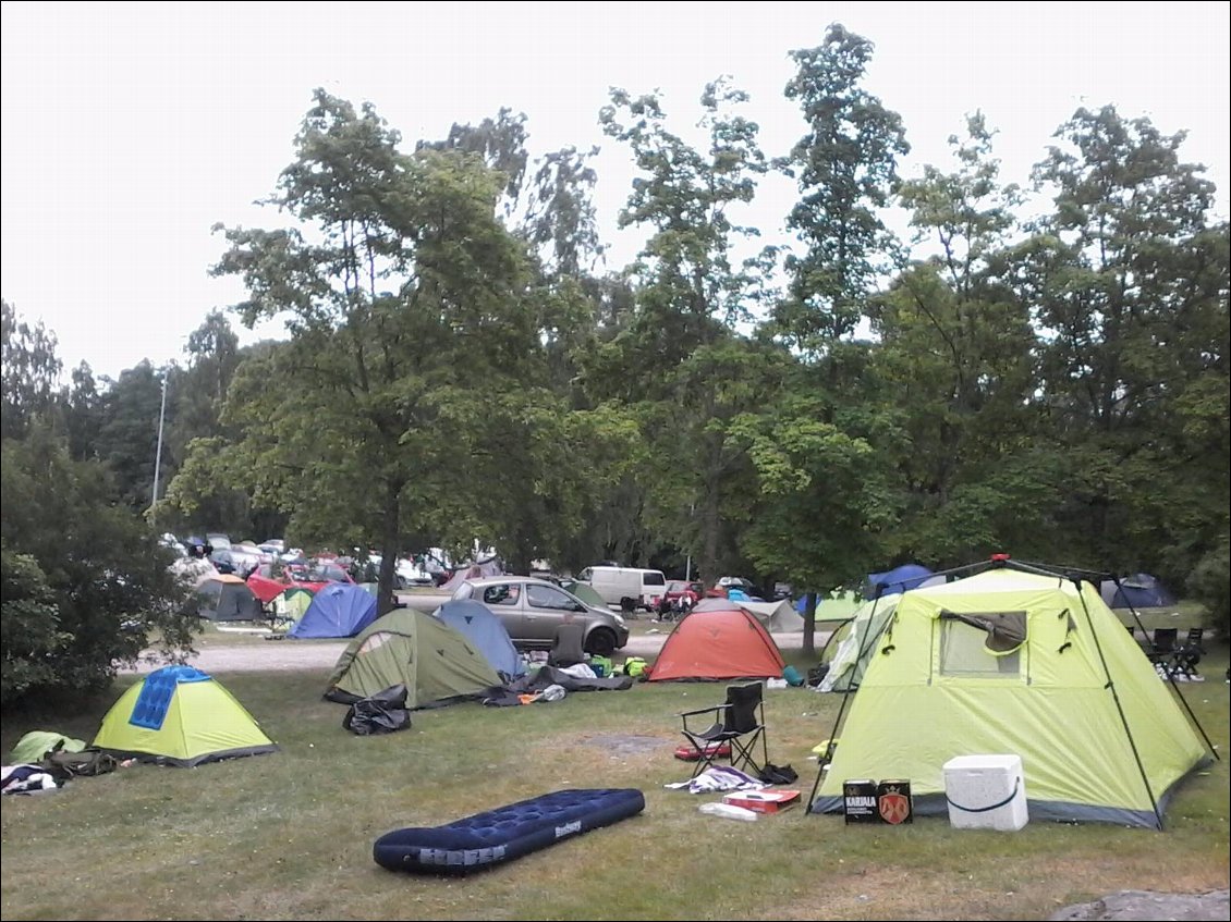 Le champ de bataille au matin.